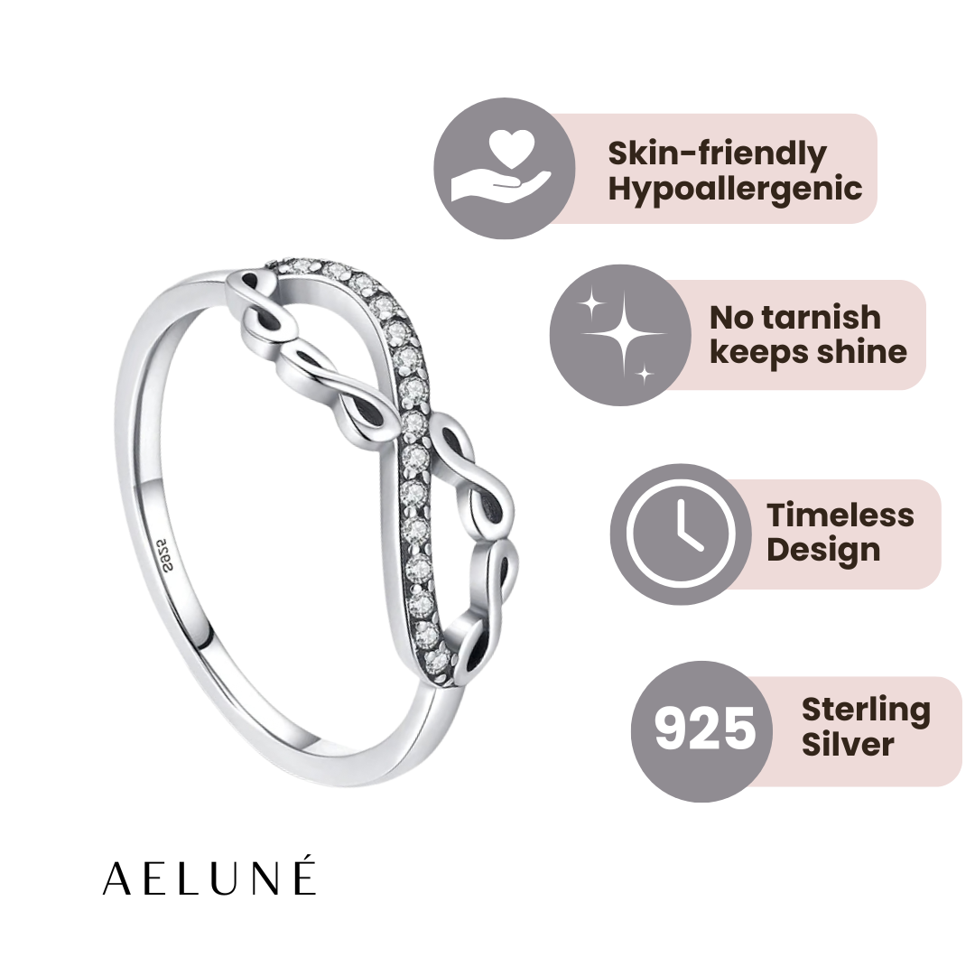 Infinity Loop Ring –  Sterling Silver