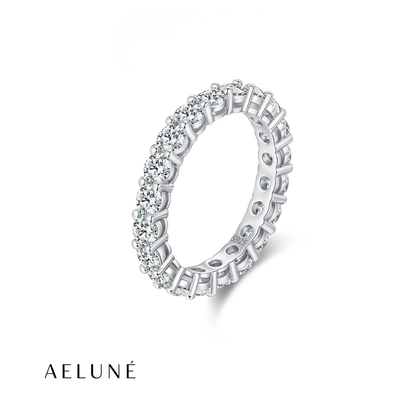 Moissanite Infinity Ring