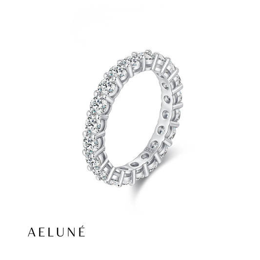 Moissanite Infinity Ring