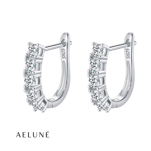 Moissanite U-Shape Earrings