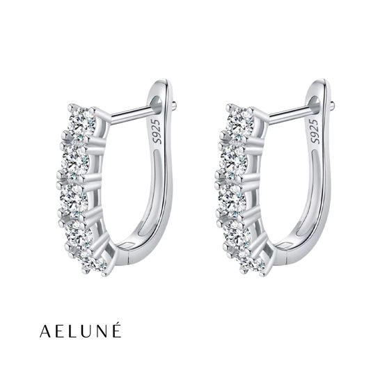 Moissanite U-Shape Earrings
