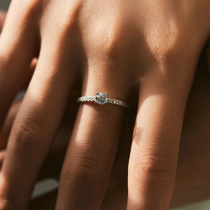 Moissanite 0.3 Carat Ring